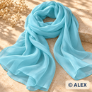 Blue Chiffon Fabric — sewing inspiration