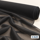 Black Chiffon Fabric fabric roll