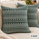 White Trees and Stars on Dark Green Christmas Cotton Fabric — sewing inspiration