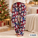 Santa Claus on Blue Christmas Cotton Fabric — sewing inspiration