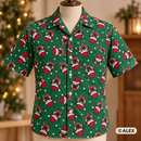 Christmas Pugs on Green Polycotton Fabric — sewing inspiration