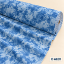 Light Blue Mottled Cotton Fabric — fabric detail