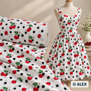 Cherries and Black Dots Cotton Fabric — sewing inspiration