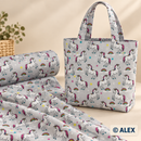 Unicorns and Rainbows on Grey Cotton Fabric — sewing inspiration