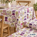 Houses and Bicycles Cotton Fabric — sewing inspiration