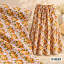 Orange Roses on Pink Cotton Fabric — sewing inspiration