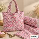 Small Roses on Pink Cotton Fabric — sewing inspiration