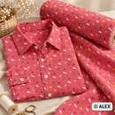 Stars and Lightning on Pink Cotton Fabric — sewing inspiration