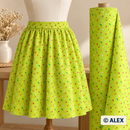 Stars and Lightning on Lime Green Cotton Fabric — sewing inspiration
