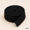 Black cotton bias binding, 2 cm