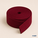 Burgundy cotton bias binding, 2 cm