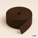 Dark Brown cotton bias binding, 2 cm