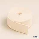 Ivory cotton bias binding, 2 cm