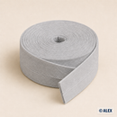 Light Grey cotton bias binding, 2 cm