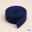 Midnight Blue cotton bias binding, 2 cm