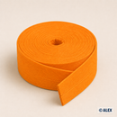Orange cotton bias binding, 2 cm