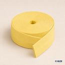 Pale Yellow cotton bias binding, 2 cm