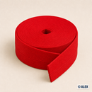 Red cotton bias binding, 2 cm