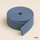 Slate Blue cotton bias binding, 2 cm