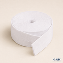 White cotton bias binding, 2 cm