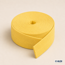 Yellow cotton bias binding, 2 cm