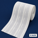 White curtain heading tape, 10 cm wide