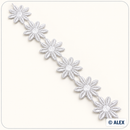 White daisy flower Brussels lace