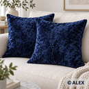 Dark Blue velvet cushion covers — illustrative sewing use