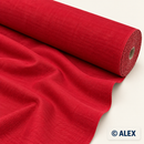 Red Stretch Denim Fabric on a roll