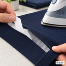 Using double-sided fusible tape to create a neat fabric hem