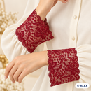 Red Lily Berry Elastic Lace – 16 cm example use
