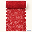 Red Rose Leaf Elastic Lace – 16 cm product view