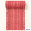 Coral Striped Openwork Elastic Lace – 16 cm product view