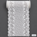 White Leafy Diamond Elastic Lace – 17 cm product view