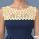 Yellow Small Floral Elastic Lace – 16 cm example use