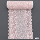 Light Pink Leafy Diamond Elastic Lace – 17 cm product view