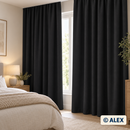 Black Blackout Fabric — sewing use example