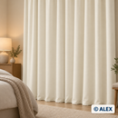 Ivory Blackout Fabric — sewing use example