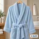 Light Blue Towelling Fabric — sewing use example