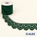 Green Fan Edge Brussels Lace – 2.5 cm