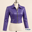Purple Grained faux leather sewing inspiration