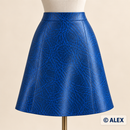 Blue Crackle faux leather sewing inspiration