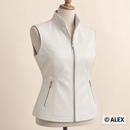 White Grained faux leather sewing inspiration