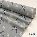Swallows Cotton Upholstery Fabric – studio fabric roll