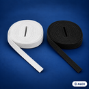 0.8 cm flat elastic in black and white