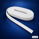 White 0.8 cm flat elastic