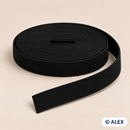 Black 1.5 cm flat elastic