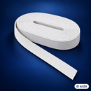 White 1.5 cm flat elastic