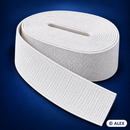 White 10 cm flat elastic