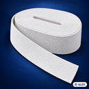 White 10 cm flat elastic